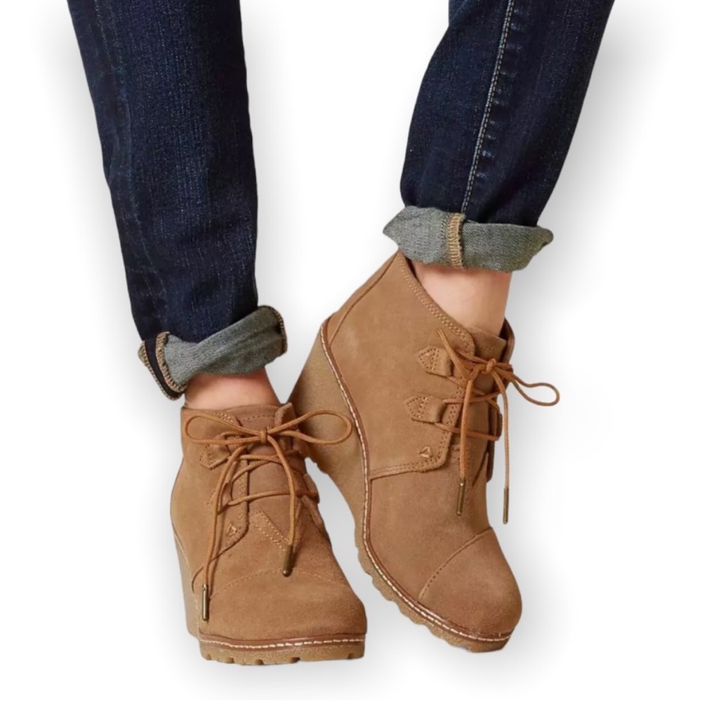 Toms Desert Wedge Bootie